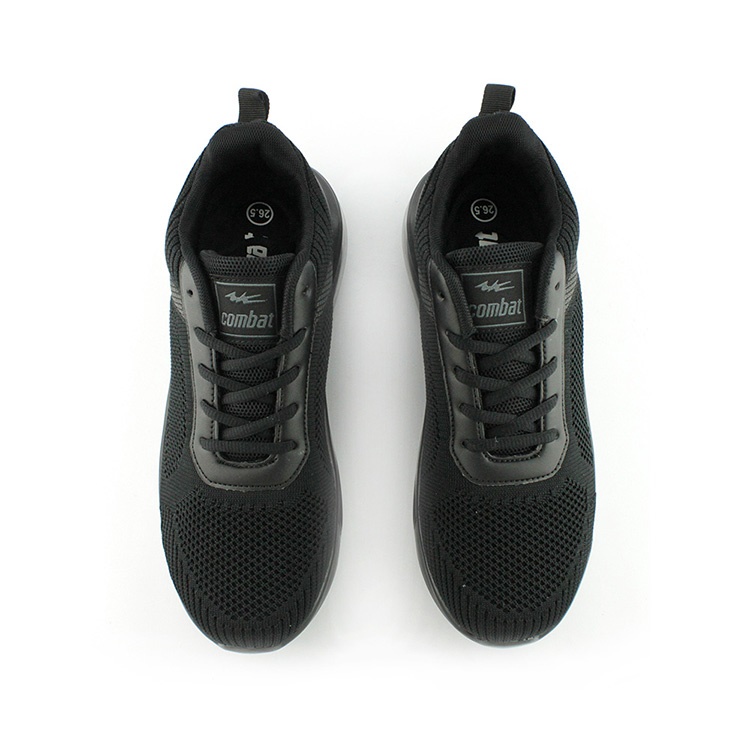 COMBAT  AY LUOH PAO  | Men Shoes | breathing;Sneakers:Black/Black and Red(22566)