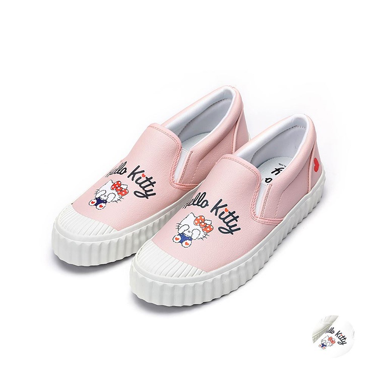 HELLO KITTY AY LUO PAO | Women Shoes | all match;Slip-Ons:White/Pink(921007)