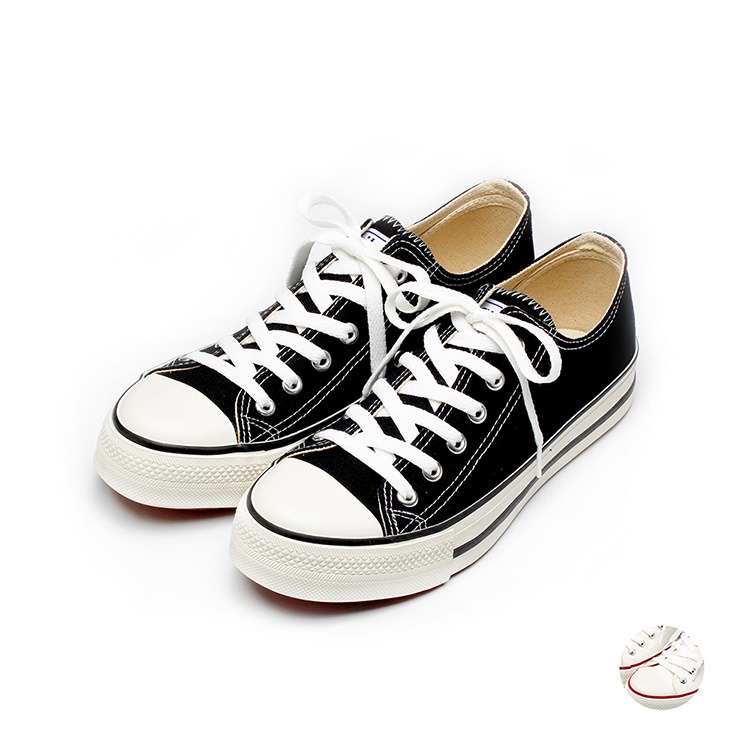 (AB6661)ARRIBA AY LUOH PAO Versatile Custom Men Canvas Shoes in Black and Beige