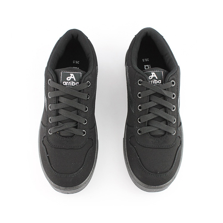 ARRIBA  AY LUOH PAO | Men Shoes | all match;canvas shoes:All Black/Black and White(FA474)