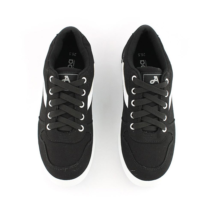 ARRIBA  AY LUOH PAO | Men Shoes | all match;canvas shoes:All Black/Black and White(FA474)