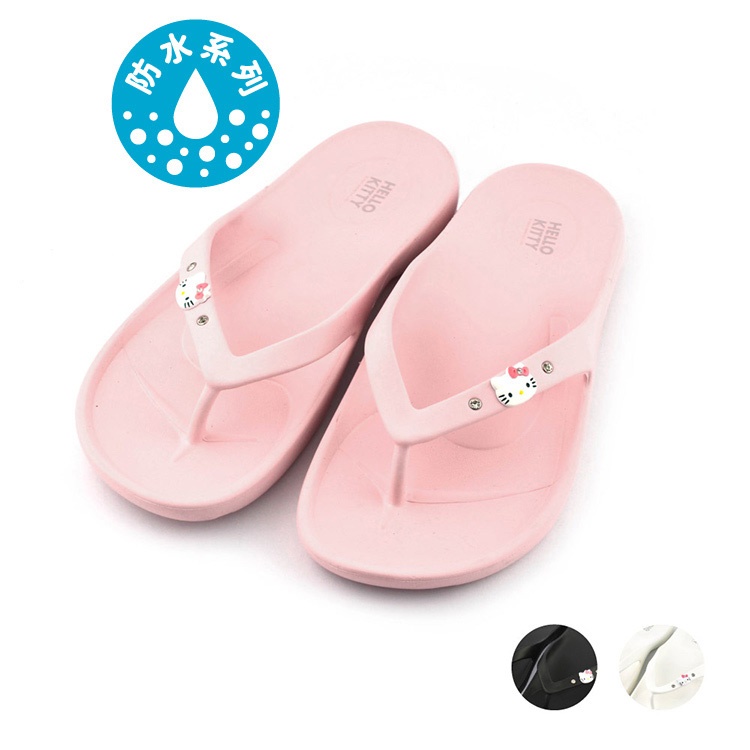 HELLO KITTY AY LUO PAO | Women Shoes | Summer;flip flops:Black/White/Pink(922001)
