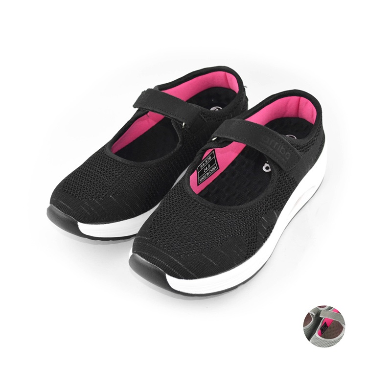 ARRIBA  AY LUOH PAO | Women Shoes | all match;Lifestyle:Black/Gray(FA576)