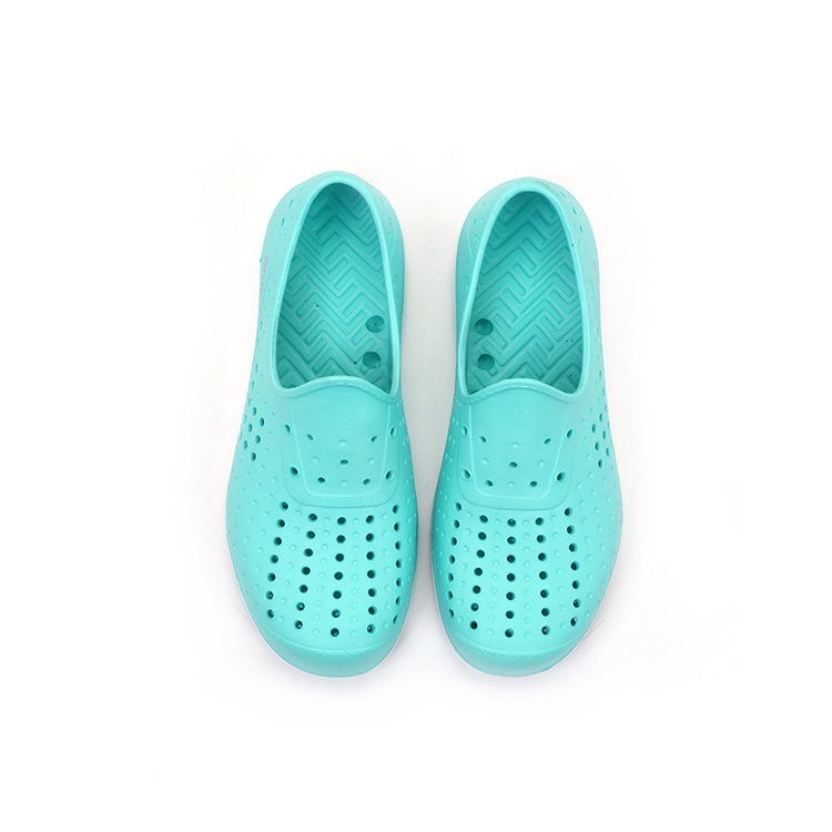 (TD6288) Colorful in Peach/Deep Blue/Aqua/White Customized Kids Slip-On Shoes by ARRIBA AY LUOH PAO