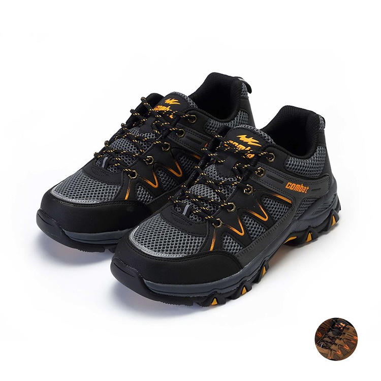 (FA591)COMBAT AY LUOH PAO Custom Men Hiking Shoes - Gray/Coffee