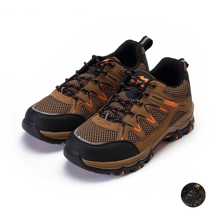 (FA591)COMBAT AY LUOH PAO Custom Men Hiking Shoes - Gray/Coffee