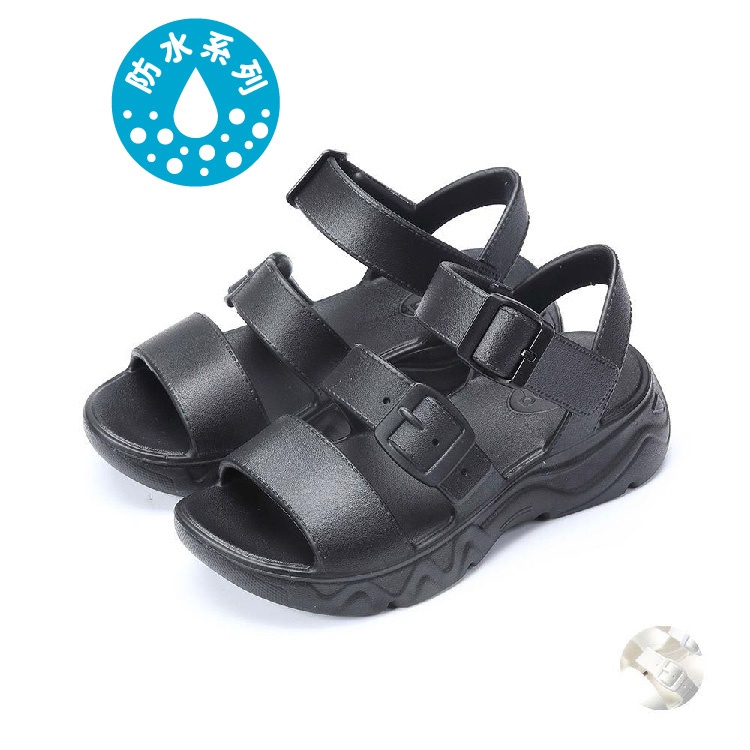 Arriba Brand (61517) Women Black/White Sandals Shoes with Lightweight Design for Everyday Comfort