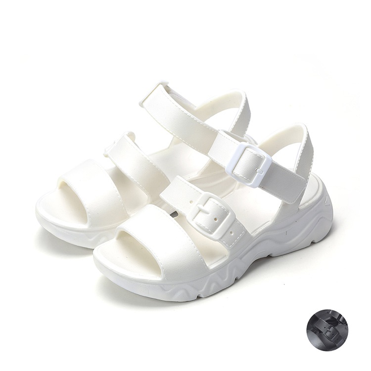 Arriba Brand (61517) Women Black/White Sandals Shoes with Lightweight Design for Everyday Comfort