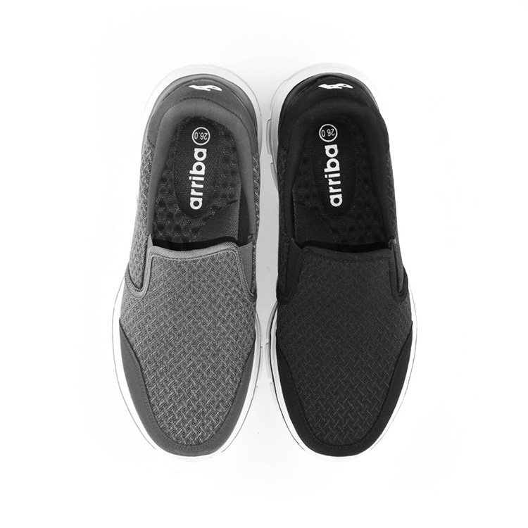 ARRIBA  AY LUOH PAO | Men Shoes | all match;Slip-Ons:Black/Gray(FA572)