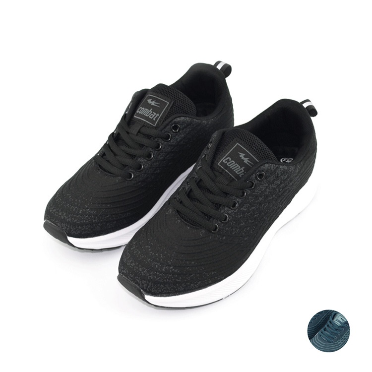 COMBAT  AY LUOH PAO  | Men Shoes | breathing;Sneakers:Black and Gray/Blue(22301)