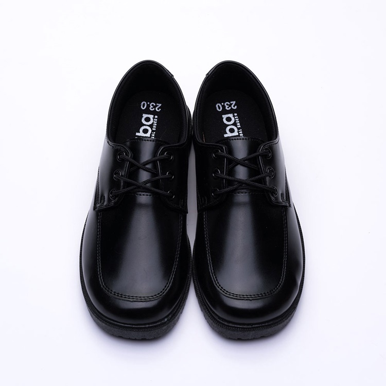 ARRIBA艾樂跑女鞋-綁帶式素面學生皮鞋-黑(AB6815)
