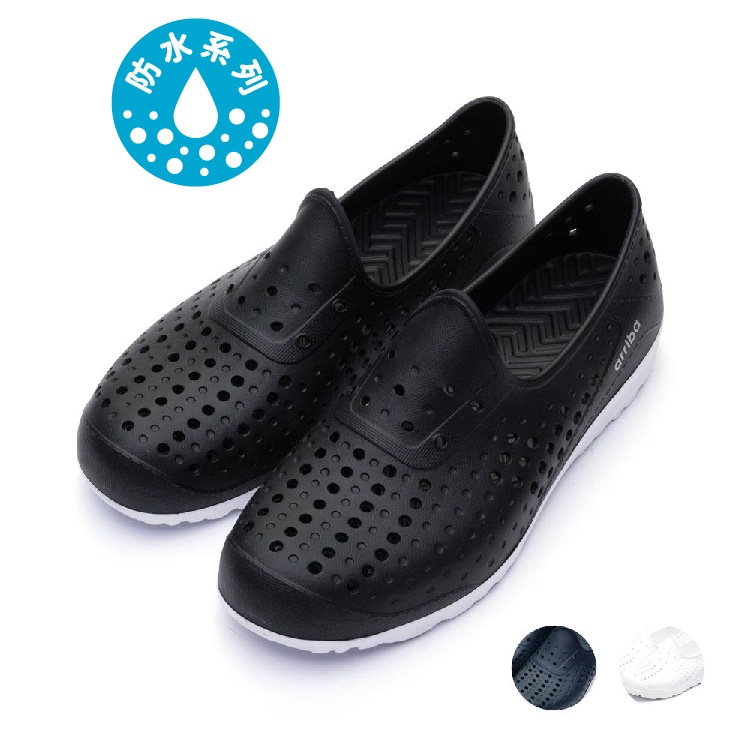 ARRIBA  AY LUOH PAO | Men Shoes | all match;Slip-Ons:White/Black and White/Blue and white(62473)