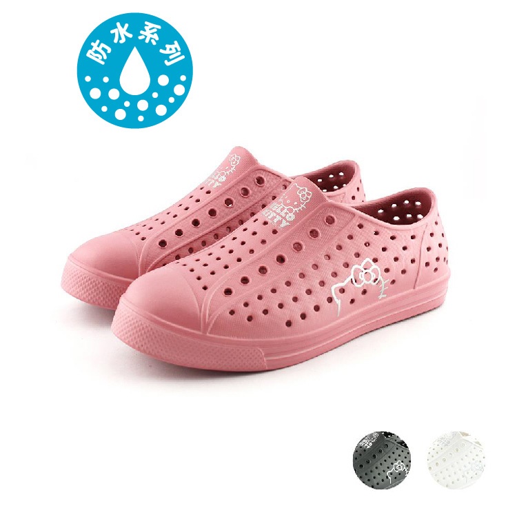 AY LUO PAO - (920118) Hello Kitty Custom Made Women Slip-Ons Shoes  with Black, White, Pink Color