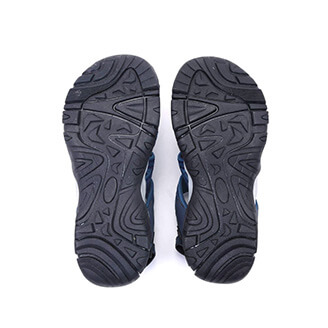 ARRIBA Wholesales Men Velcro Sports Sandals - Black/Blue