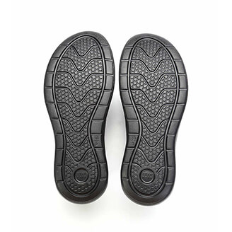 ARRIBA艾樂跑男女鞋-防水系列百搭懶人鞋-黑白/黑(62523)