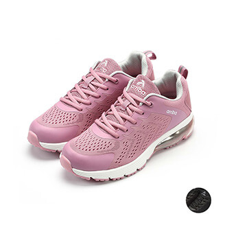 ARRIBA AY LUOH PAO | Women Shoes | Air cushion ; Sneakers : Black/Pink(22589)