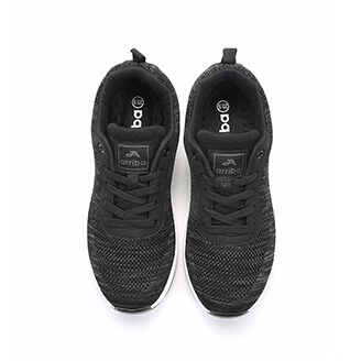 ARRIBA艾樂跑女鞋-氣墊系列透氣運動鞋-黑/粉(FA567)