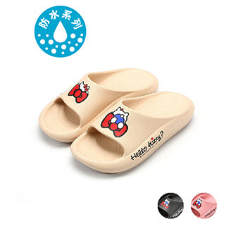 (921015) Black, Pink, Khaki Color Trendy Hello Kitty Custom Made Women Sandals and Slippers by AY LUO PAO