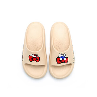 (921015) Black, Pink, Khaki Color Trendy Hello Kitty Custom Made Women Sandals and Slippers by AY LUO PAO