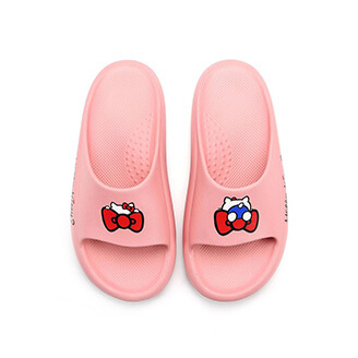 (921015) Black, Pink, Khaki Color Trendy Hello Kitty Custom Made Women Sandals and Slippers by AY LUO PAO